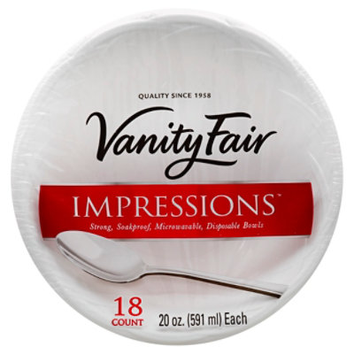 Vanity Fair 20oz Bowls - 18 CT - Image 1