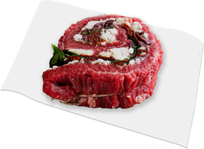 USDA Choice Gorgonzola Sundried Tomato Pinwheel Beef Flank Steak - 1 Lb - Image 1