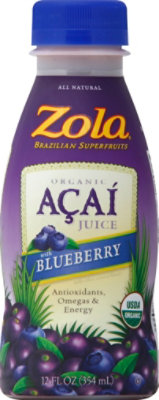 Zola Blueberry Acai Juice - 12 Fl. Oz. - Image 2