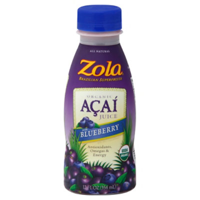 Zola Blueberry Acai Juice - 12 Fl. Oz. - Image 1
