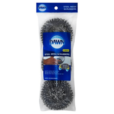 Dawn Steel Mesh Scrubbers - 3 CT - Image 1