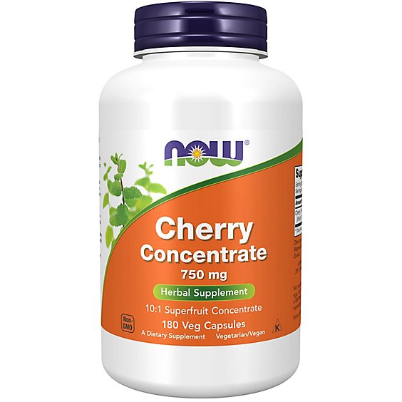 Now Foods Herbal Supplements Cherry Concentrate 750mg - 180 Count