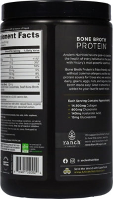 Ancient Nutrition Bone Broth Chocolate Protein - 15.7 Oz - Image 5