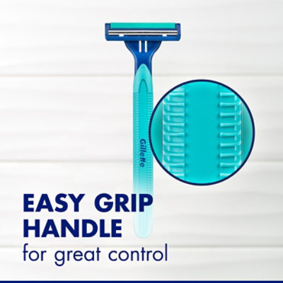 Gillette Sensor2 Plus Mens Razor Disposable Ultra Grip Lubrastrip Pivot - 5 Count - Image 3
