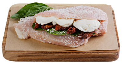 Haggen Chicken Caprese Stuffed Breast No Antibiotics Vegetarian Fed Cage Free - 8 oz. - Image 1