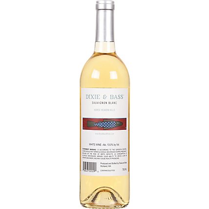 Dixie & Bass Sauvignon Blanc Wine - 750 ML - Image 4