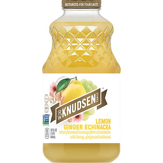 R.W. Knudsen Simply Nutritious Juice Lemon Ginger Echinacea - 32 Fl. Oz.