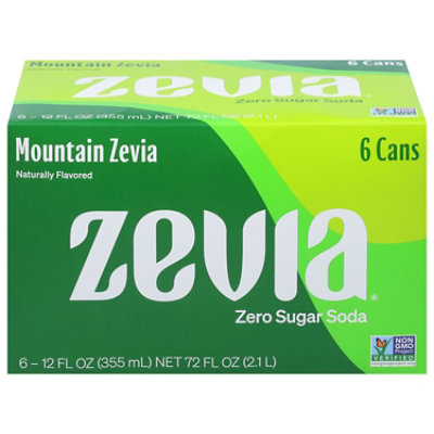 Zevia Mountain Zevia Zero Sugar Soda Cans - 6-12 Fl. Oz. - Image 2