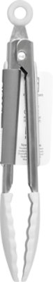 Tovolo Mini Silicone Tongs Light Grey - EA - Image 4