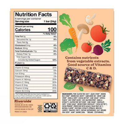 MadeGood Cookie & Cream Granola Nutritional Snack Bar - 6-.85 OZ - Image 3