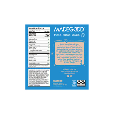 MadeGood Cookie & Cream Granola Nutritional Snack Bar - 6-.85 OZ - Image 4