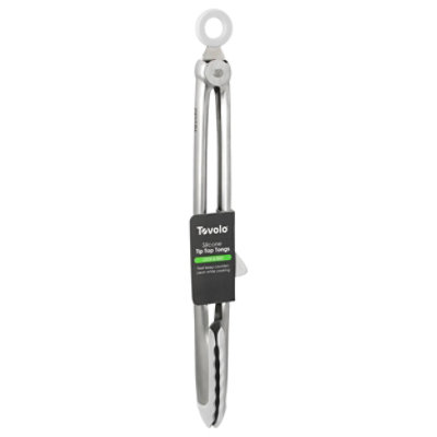 Tovolo Tip Top Tongs Light Grey - EA - Image 1