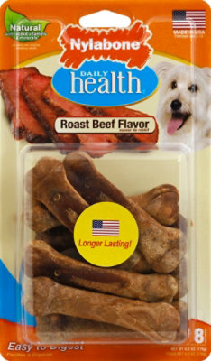 Nylabone Dog Chew Roast Beef - 8 CT - Image 2