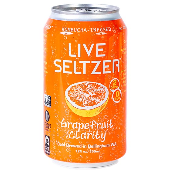 Kombucha Town Live Seltzer Grapefruit Clarity - 12 FZ