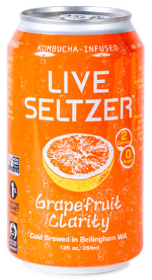 Kombucha Town Live Seltzer Grapefruit Clarity - 12 Fl. Oz. - Image 1