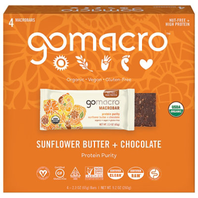 GoMacro Sunflower Butter & Chocolate - 4-2.3 Oz - Image 3