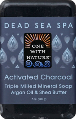 One with Nature Activated Charcoal Dead Sea Spa Triple Milled Mineral - 7 Oz - Image 2