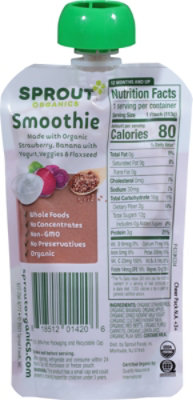 Sprout Smoothie Strawberry Banana With Yogurt Veggies & Flax Seed - 4 OZ - Image 6