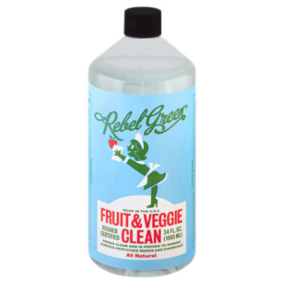 Rebel Green Fruit & Veggie Wash - 34 Oz - Image 1
