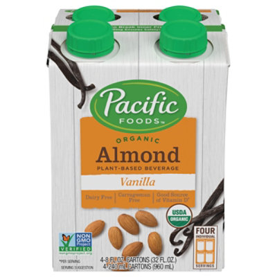 Pacific Foods Organic Beverage Almond Vanilla Pack - 4-8 Fl. Oz. - Image 3