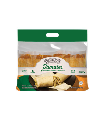 Del Real Chicken Tamale Green - 30 OZ - Image 1