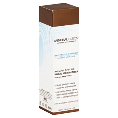 Mineral Fusion Moisturizer Spf 40 - 3.4 OZ - Image 1