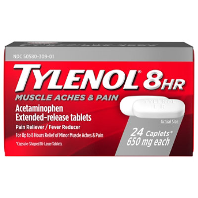 Tylenol 8 Hour 24 Caplets - 24 CT - Image 3