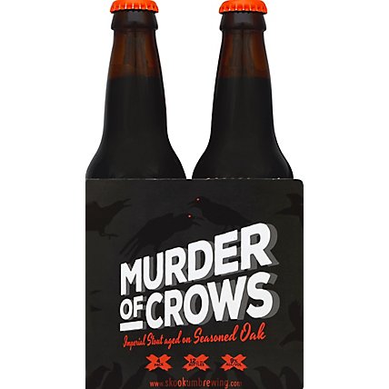 Skookum Murder Of Crows Imperial Stout In Bottles - 4-12 FZ - Image 2