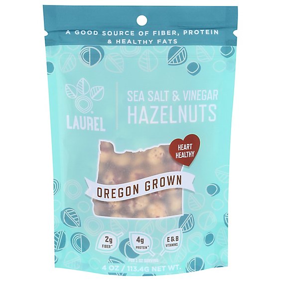 Laurel Foods Hazelnuts Sea Salt Vinegar - 4 OZ