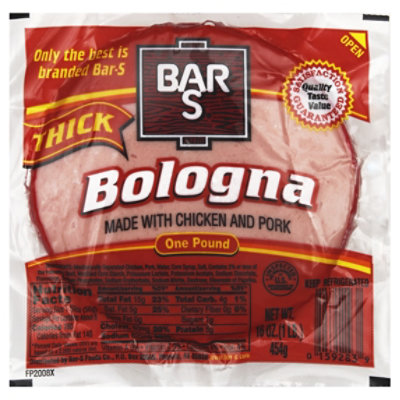 Bar-s Bologna Thick Sliced - 16 OZ - haggen