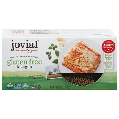 Jovial Pasta Lasagna 100% Organic Brown Rice - 9 Oz - Image 2