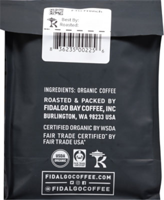 Fidalgo Organic French Roast Coffee - 12 OZ - Image 4