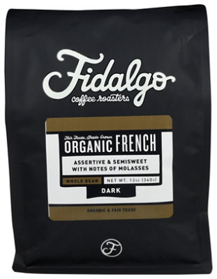 Fidalgo Organic French Roast Coffee - 12 OZ - Image 1