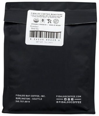 Fidalgo Organic French Roast Coffee - 12 OZ - Image 2