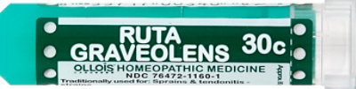 Ollois Homeopathic Medicine Ruta Graveolens 30c - 80 Count - Image 1