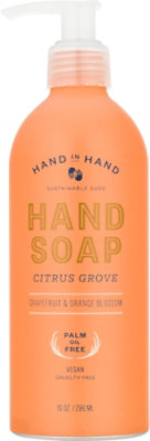 Hand In Hand Liquid Hand Soap Citrus Grove - 10 OZ - Image 2