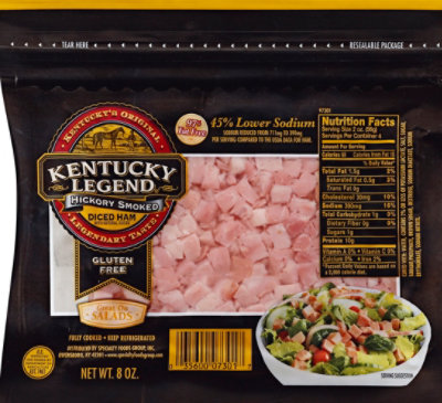 Kentucky Legend Hickory Smoked Diced Ham - 8 Oz - Image 2