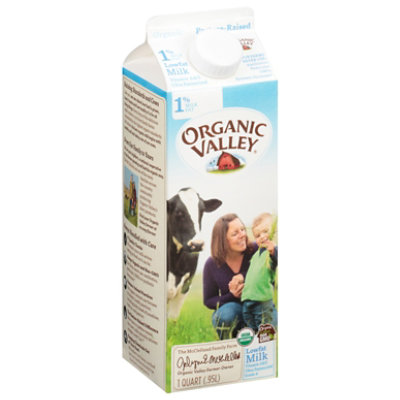 Organic Valley Milk 1pct Fat 32 Oz Uht - 32 FZ - Image 1