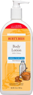 Burts Bees Milk Honey Body Lotion - 12 OZ - Image 2