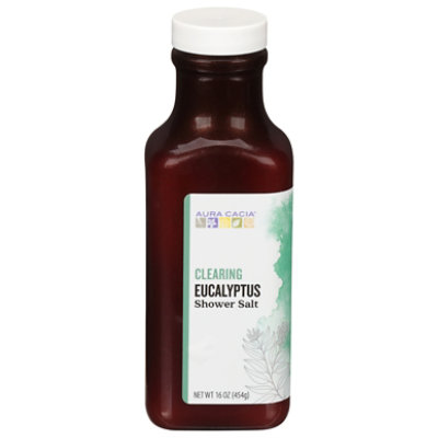Aura Cacia Eucalyptus Shower Salt - 16 OZ - Image 2