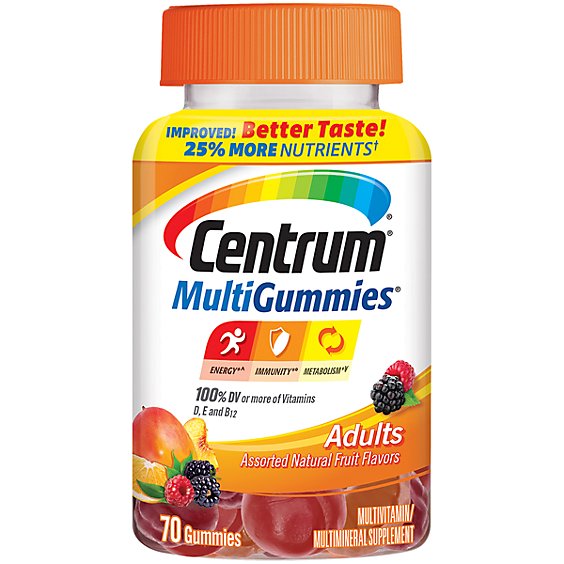 Centrum Adult Multi Vitamin Gummiesies - 70 CT