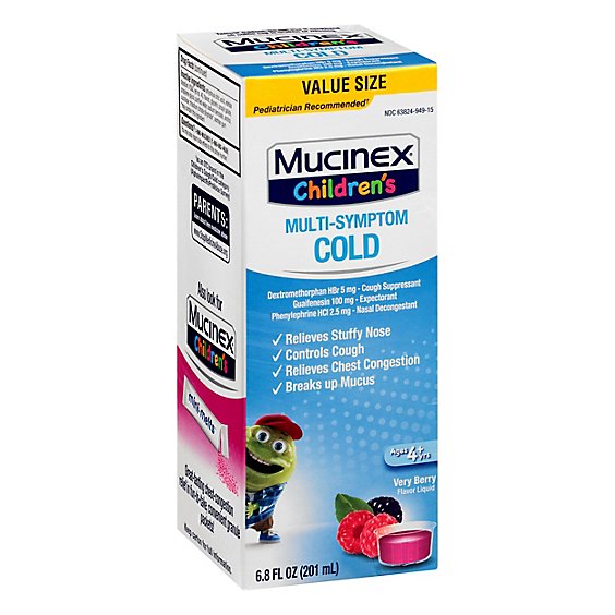 Mucinex Childrens Berry Liquid Cold - 6.8 FZ