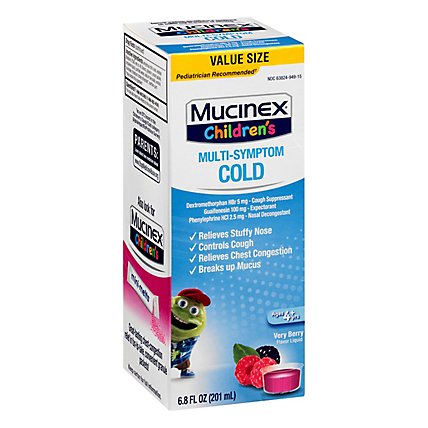 Mucinex Childrens Berry Liquid Cold - 6.8 FZ - Image 1