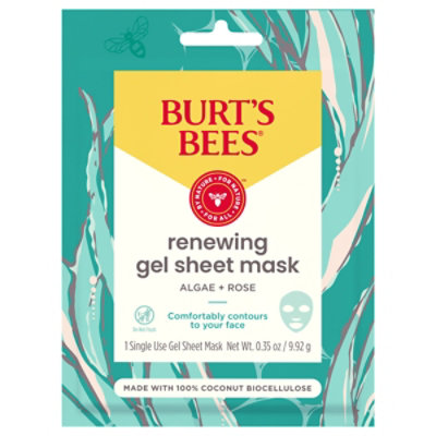 Burts Bees Renewing Biocellulose Gel Mask - EA - Image 3