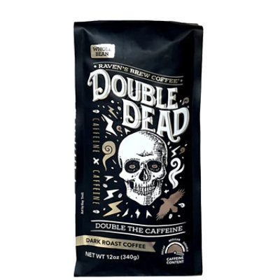 Raven Brew Double Dead Whole Bean Coffee - 12 OZ - Image 1