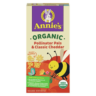 Annies Homegrown Organic Cheddar Macaroni & Bees - 6 OZ - Image 3