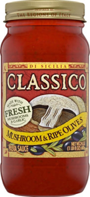 Classico Pasta Sauce Mushroom And Olives - 24 Oz - Image 2