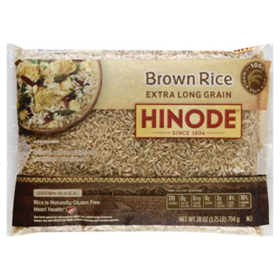 Hinode Long Grain Brown Rice - 28 OZ - Haggen