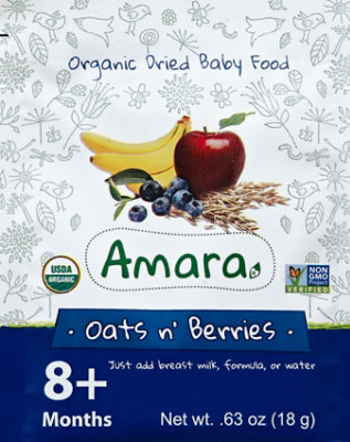 Amara Organic Oats N Berries - .63 OZ - Image 2