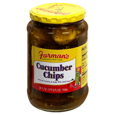 Farmans Cucumber Chip Fr Pickles - 24 FZ - Image 1